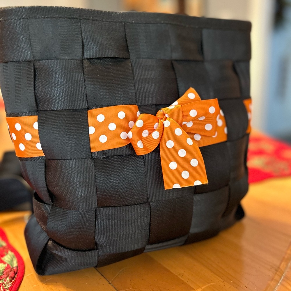 Seatbelt Backpack Purse, black, 10 1/2 x 12 x 4